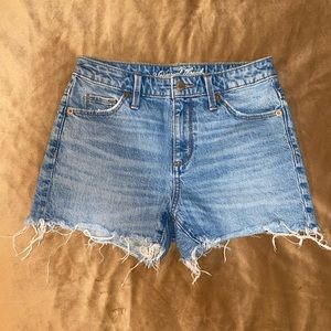 Universal thread high rise shortie Jean shorts size 0/25R